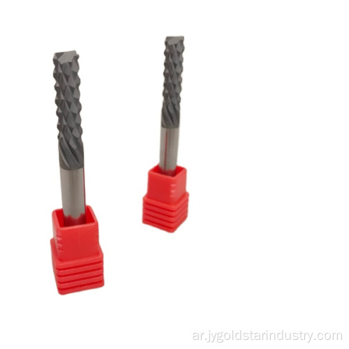 CVD الماس طلاء أسنان الذرة طواحين نهاية كربيد